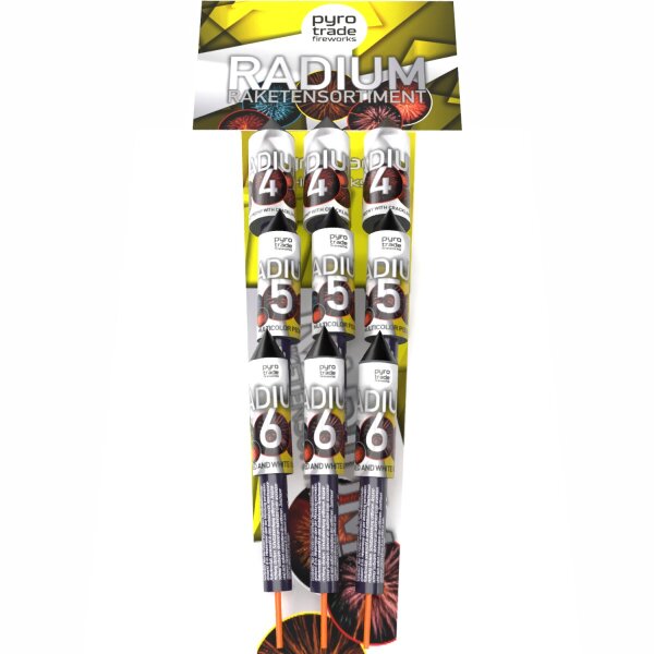 Radium - 9er Raketen Sortiment
